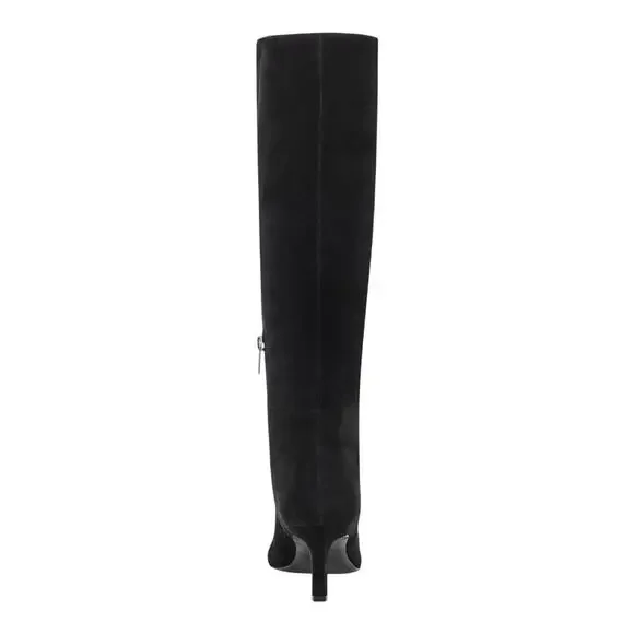 Marc Fisher Women's Eva Suede Pointed Toe Knee High Boots Black Size 5 1/2 - Picture 3 of 4